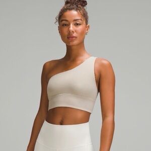 Lululemon Asymmetrical Align bra in Riverstone